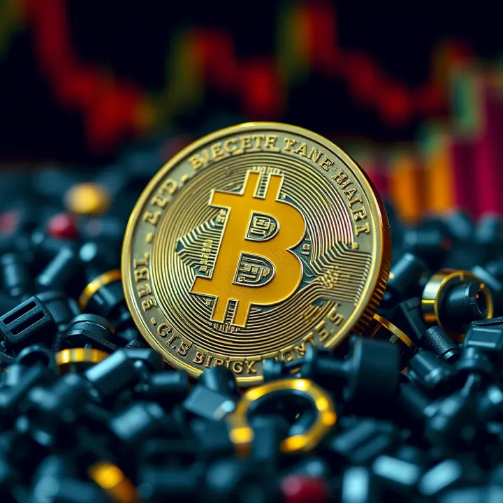 Illustration of blockchain technology and market factors influencing Beldex Coin value in India