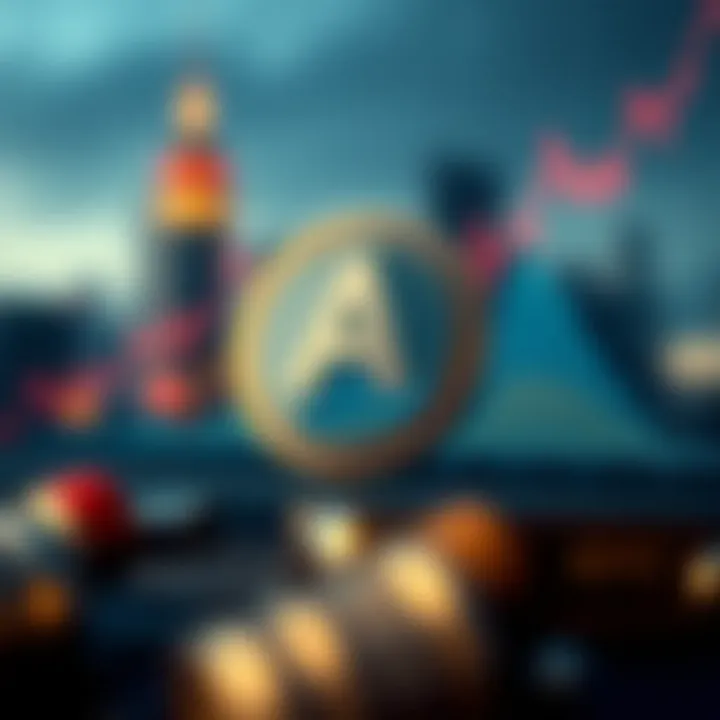 Graph showing Aevo coin price trends over recent months with market fluctuations