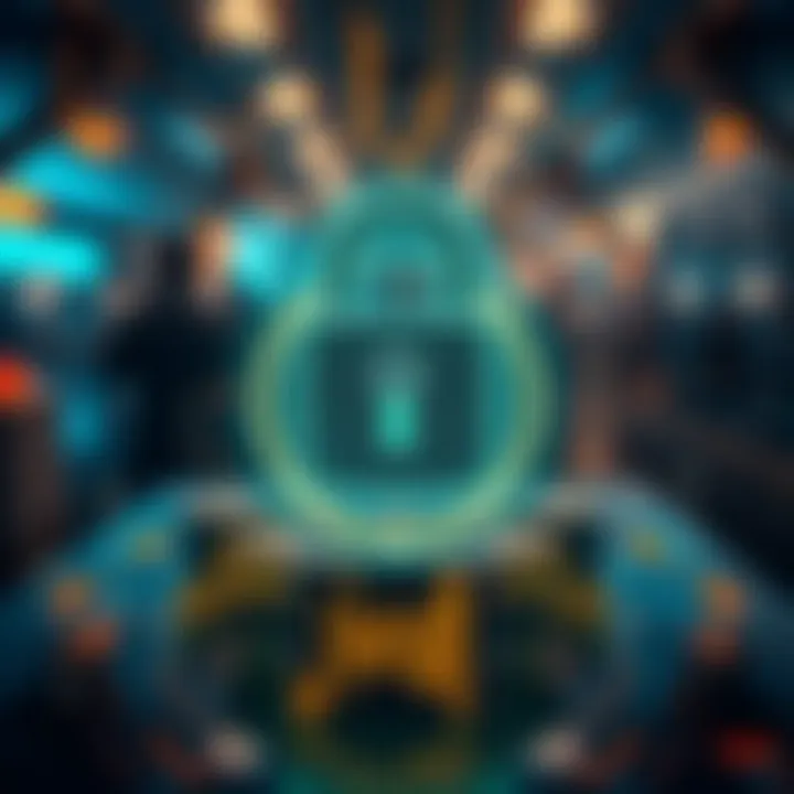 Secure digital lock symbolizing strong security measures on Bitcoiva cryptocurrency exchange