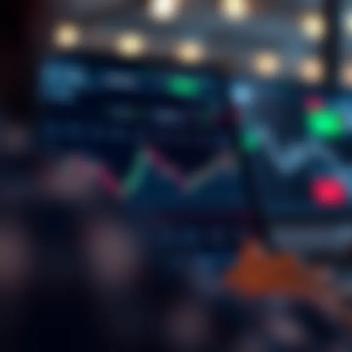 Quick Trading App Interface with Real-Time Market Data User interface of a quick trading app displaying real-time stock charts and transaction options