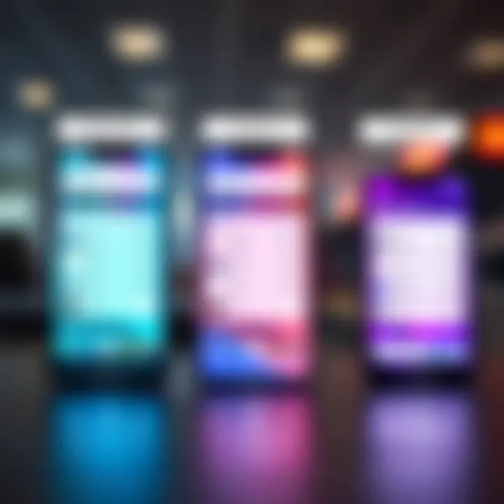 Visual comparison of the app alongside similar applications with feature icons
