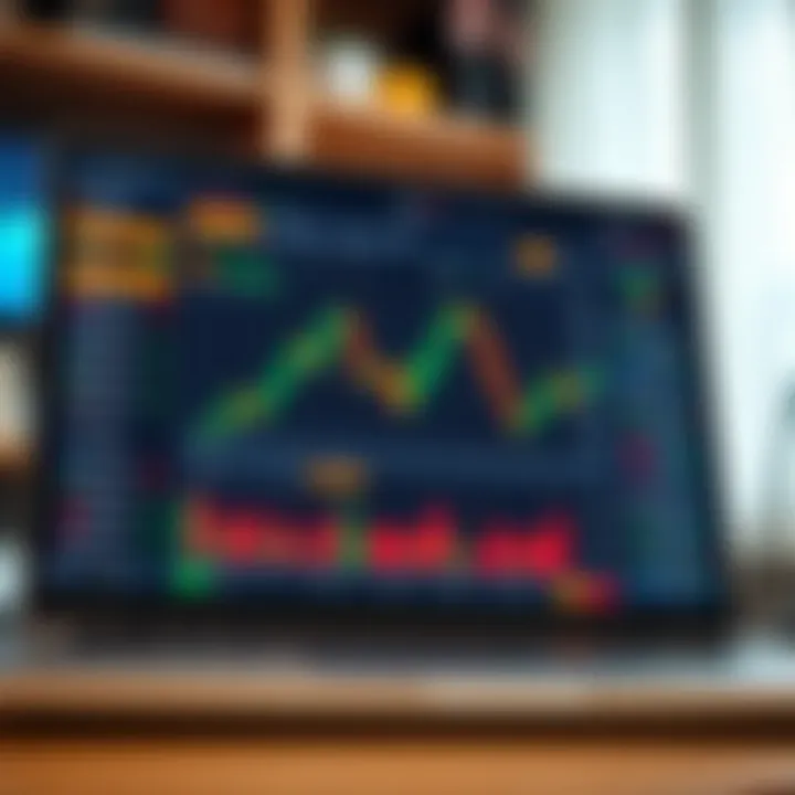 User-friendly digital trading interface showing various financial instruments on a laptop screen