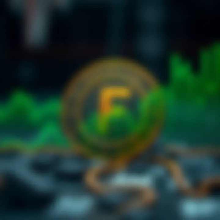Visualization of Floki Coin's potential growth trajectory with risk factors and market context