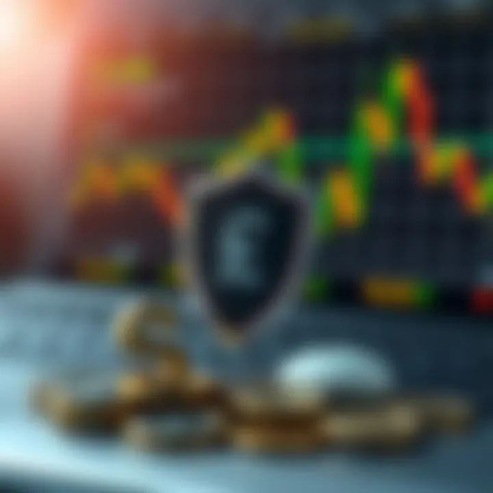 Risk-Free Forex Trading Practice with Demo Accounts A conceptual illustration of currency exchange symbols with a shield representing risk-free practice