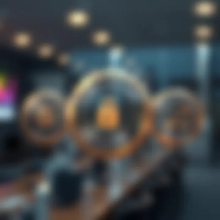 Illustration of compliance and regulatory badges for financial platforms