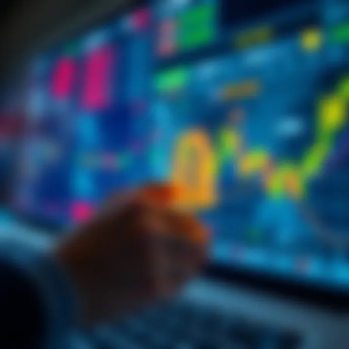 Secure online trading platform interface with encryption symbols