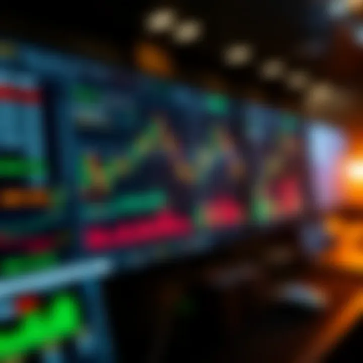 Modern trading platform interface displaying risk management tools and indicators