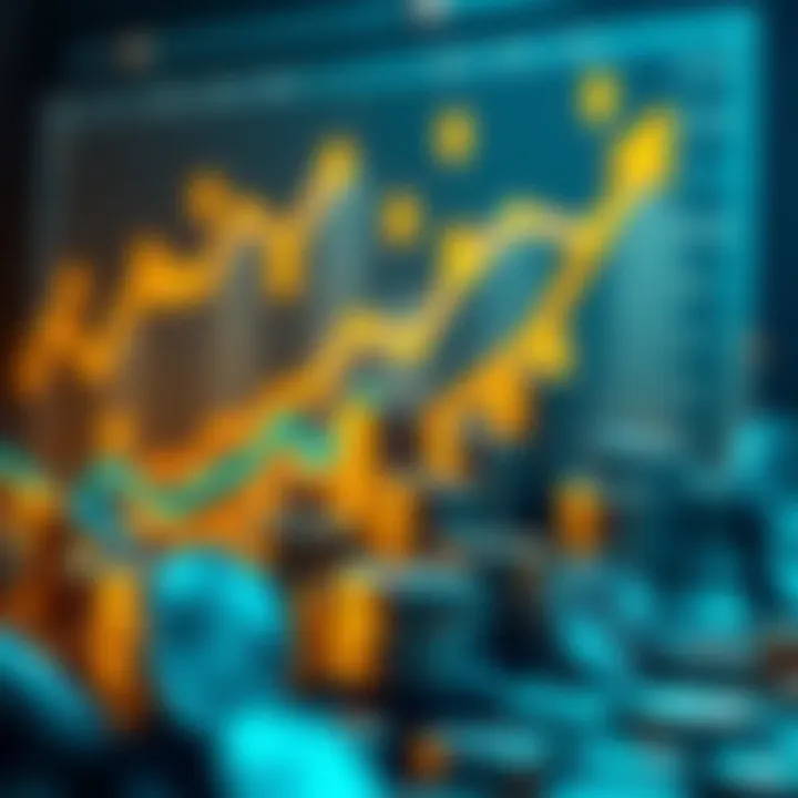 Wealth Growth and Financial Philosophy Conceptual graphic of financial growth and wealth accumulation with upward trends and currency symbols