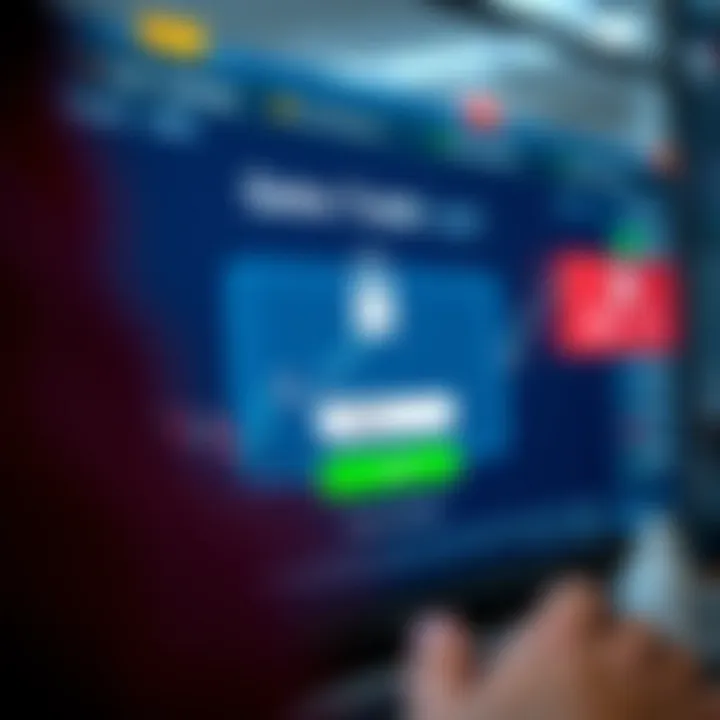 User interface showing Qutex Trade login screen with secure password entry