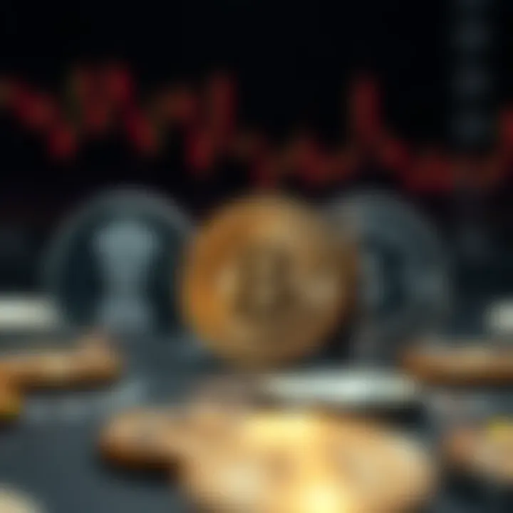 Illustration of Indian regulatory symbols alongside digital currency icons representing compliance