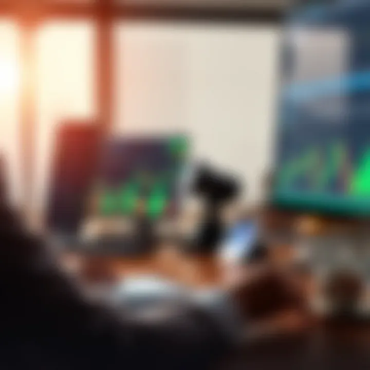 Conceptual graphic showing transition from simulated trading account to real trading environment with confidence