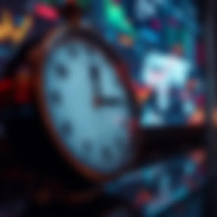 Global forex trading sessions displayed on a clock with Indian Standard Time highlights