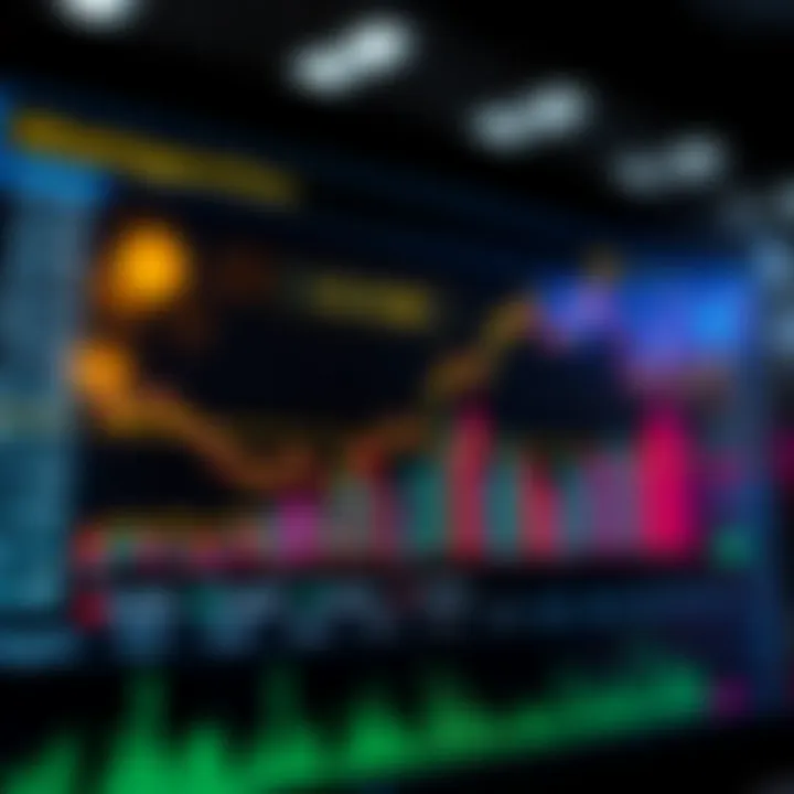 Trading Performance Chart Emphasizing Advantages and Risks Graph illustrating trading performance with upward trends, highlighting benefits and risks in online trading