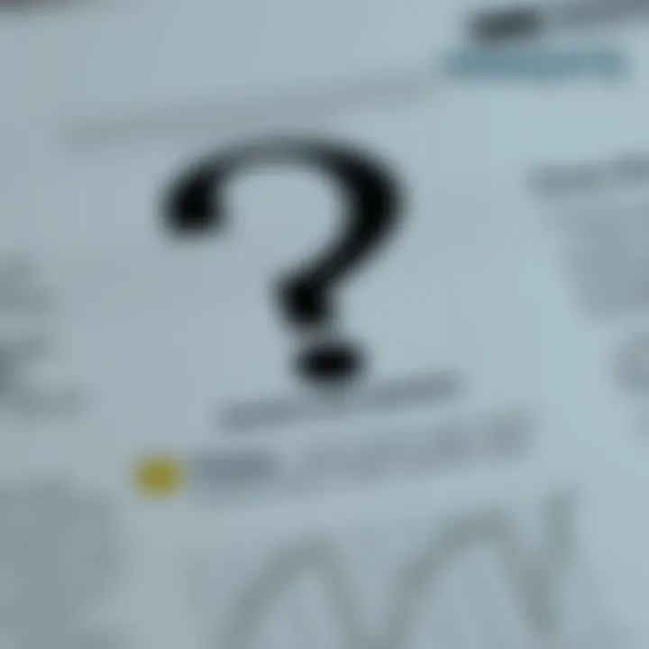 Illustration showing a question mark symbol highlighting its role in clarifying meaning in written text