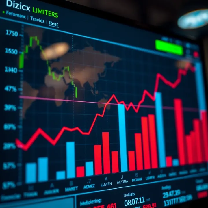 Graph illustrating market trends and financial growth relevant to Dizicx Limited's industry position