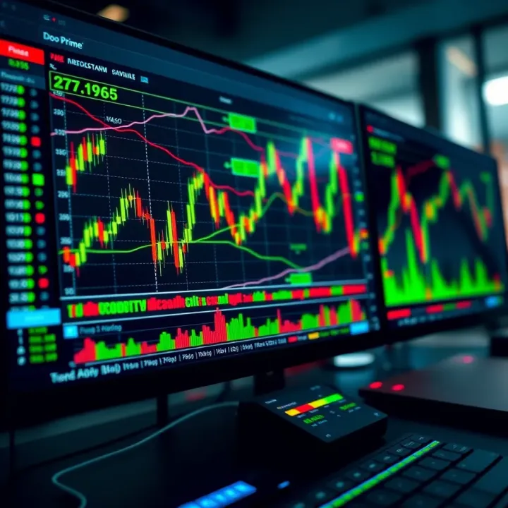 Overview of Doo Prime trading platform interface displaying forex and commodities charts