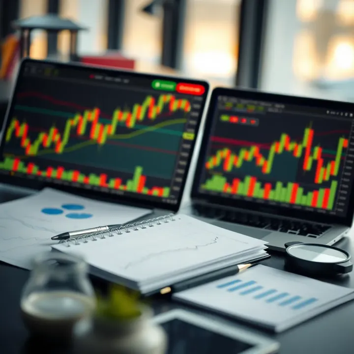 Implementing Risk Management for Consistent Quotex Results Visual representation of risk management strategies with charts and financial planning tools