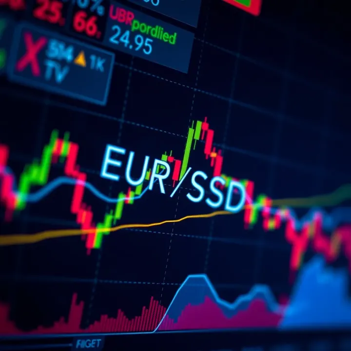 Technical Analysis of EUR/USD Support and Resistance Levels Technical chart depicting support and resistance levels for EUR/USD trading