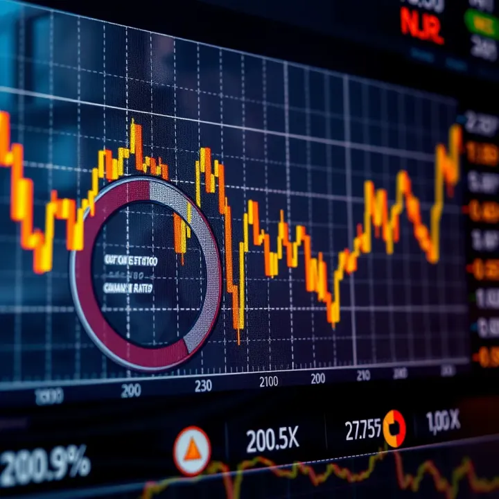 Graph showing recent fluctuations in Euro to Indian Rupee exchange rate