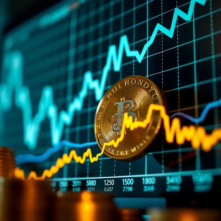 Graph depicting upward and downward trends in Floki Coin prices over recent months