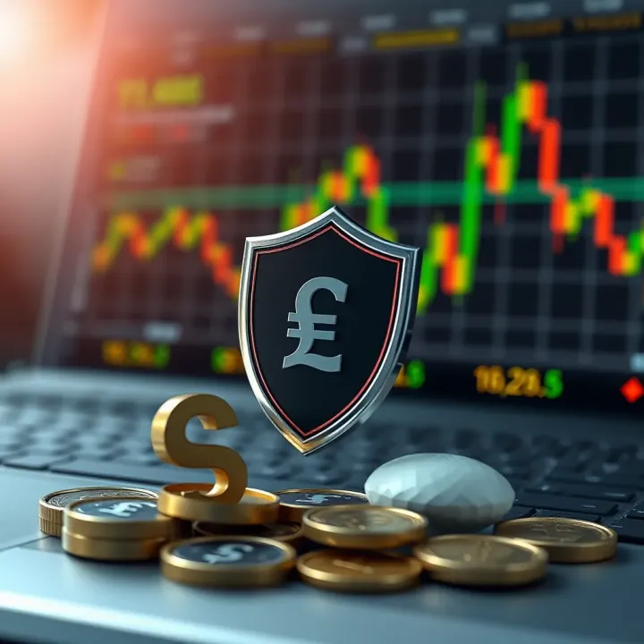 Risk-Free Forex Trading Practice with Demo Accounts A conceptual illustration of currency exchange symbols with a shield representing risk-free practice