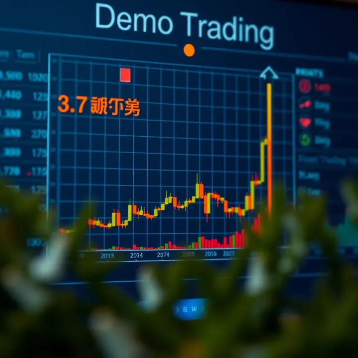 Graph illustrating growth of trading skills with practice on demo account