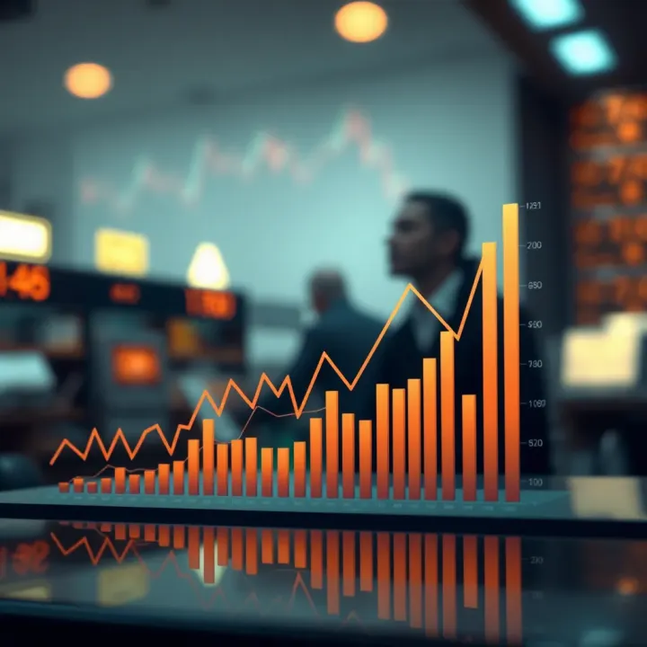 Graph illustrating the projected growth trends of Reliance Industries share price influenced by market and economic factors