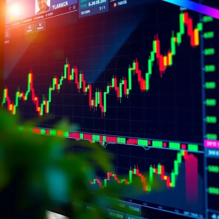 Trading chart showing Indian stock market trends on in.tradingview platform
