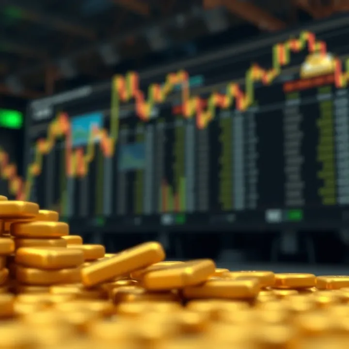 Economic Factors Impacting Gold Price Movements Illustration of key economic factors influencing gold price fluctuations