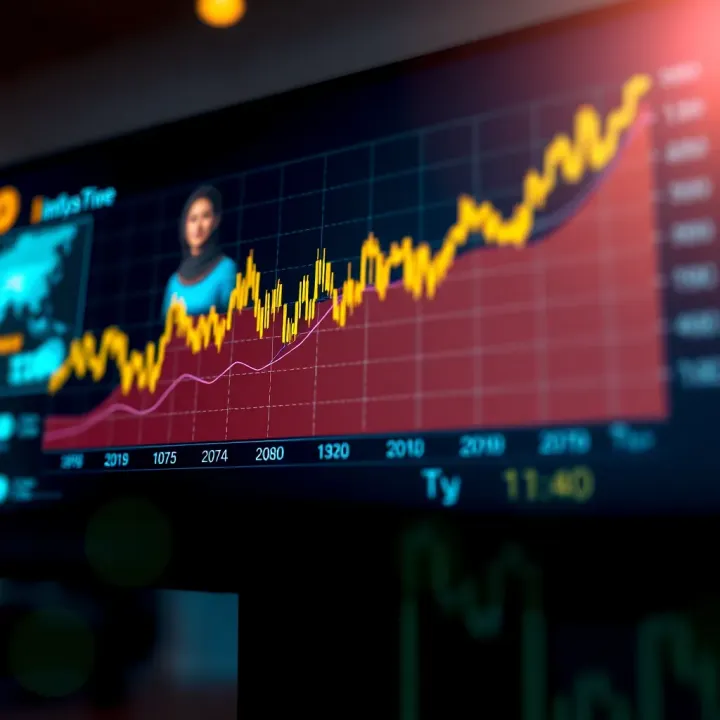 Graph showing Infosys stock price growth over two decades with key milestones highlighted