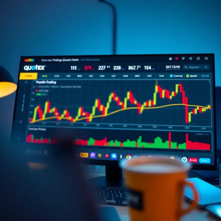 Overview of Quotex Trading Platform Interface Dashboard showing trading options and charts on Quotex platform