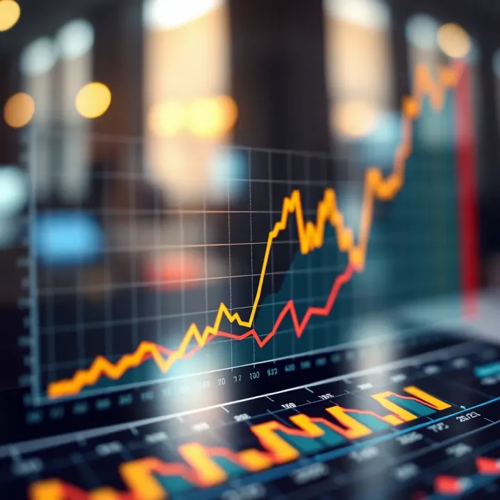 Graph depicting ITC's financial growth and market trends