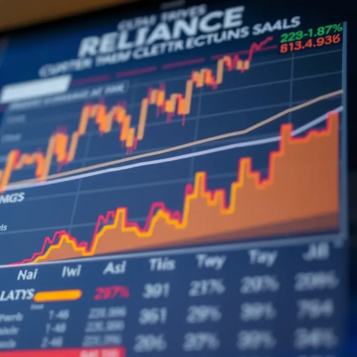 Market Influences and Analyst Forecasts for Reliance Industries Stock Valuation Chart illustrating key market factors and analyst predictions affecting Reliance Industries' stock valuation