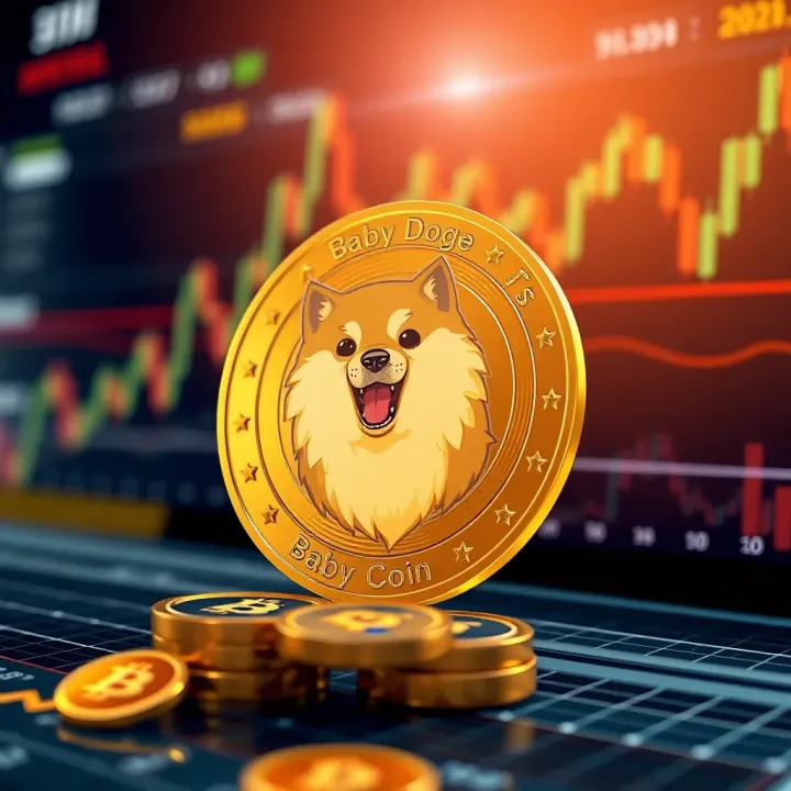 Visualization of market factors and technical indicators influencing Baby Doge Coin valuation