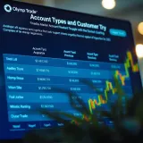 Comparison chart illustrating different account types and support services available for Indian traders on Olymp Trade