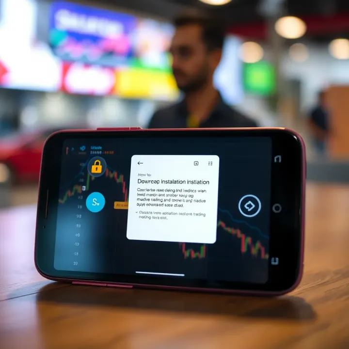 Ensuring Secure Installation of Trading Applications Secure smartphone installation screen highlighting app permissions and safety checks