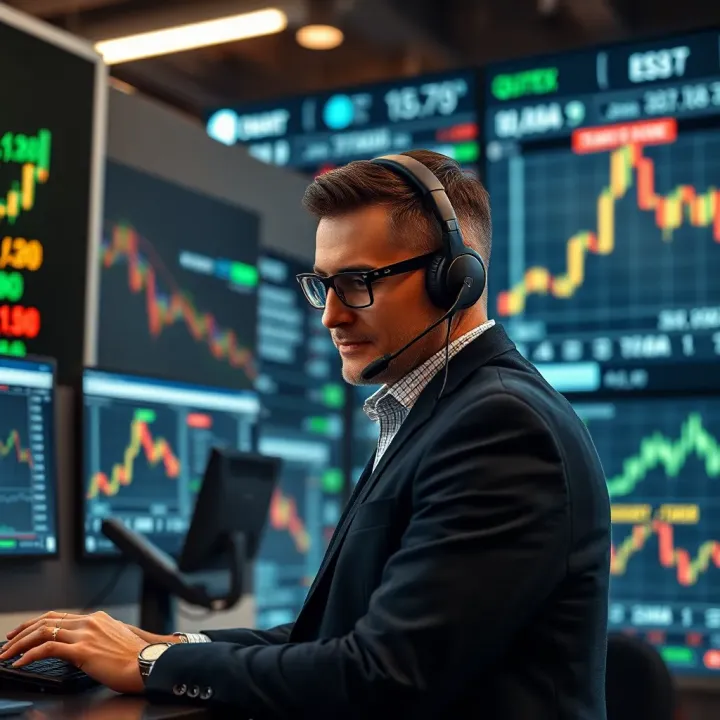 Trader accessing account management and security features on Quotex platform