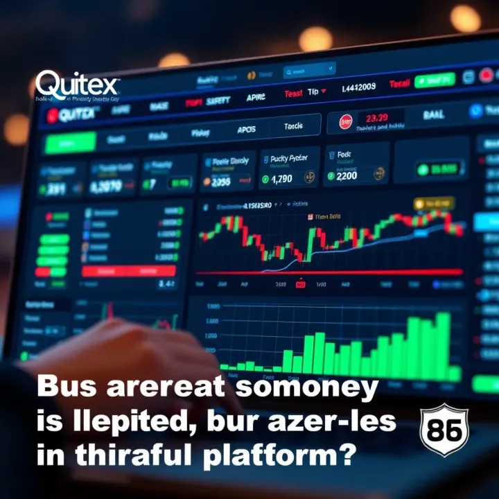 Graphic depicting a secure trading platform interface highlighting licensing and safety features
