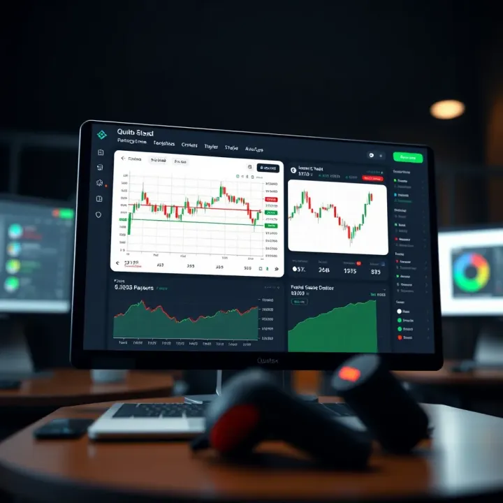 Quotex Trading Platform Dashboard Overview Dashboard overview showcasing Quotex platform trading interface with charts and options