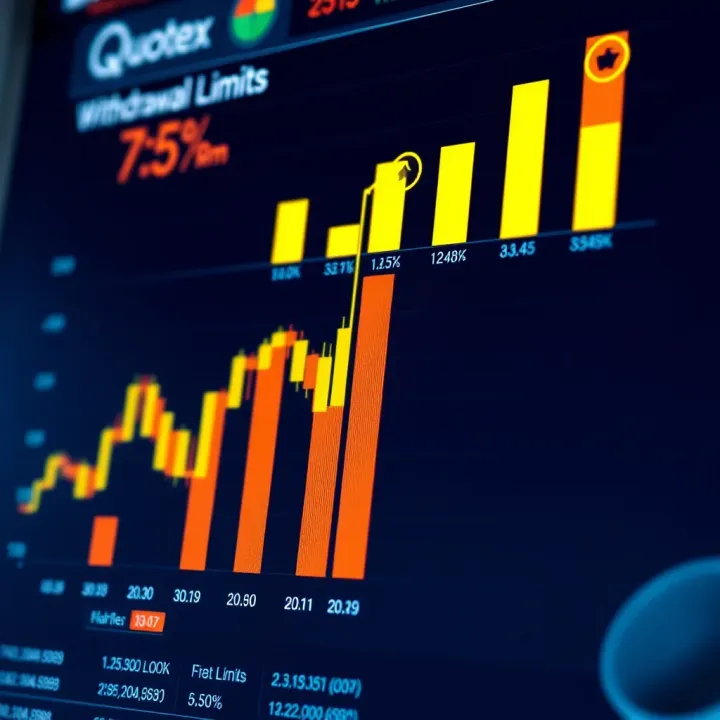 Chart depicting withdrawal limits and factors influencing Quotex trading platform
