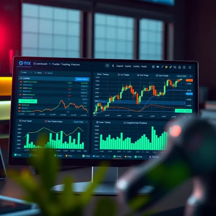User Interface of Leading QX Trading Platform Screenshot of a popular QX trading platform dashboard with charts and analytics