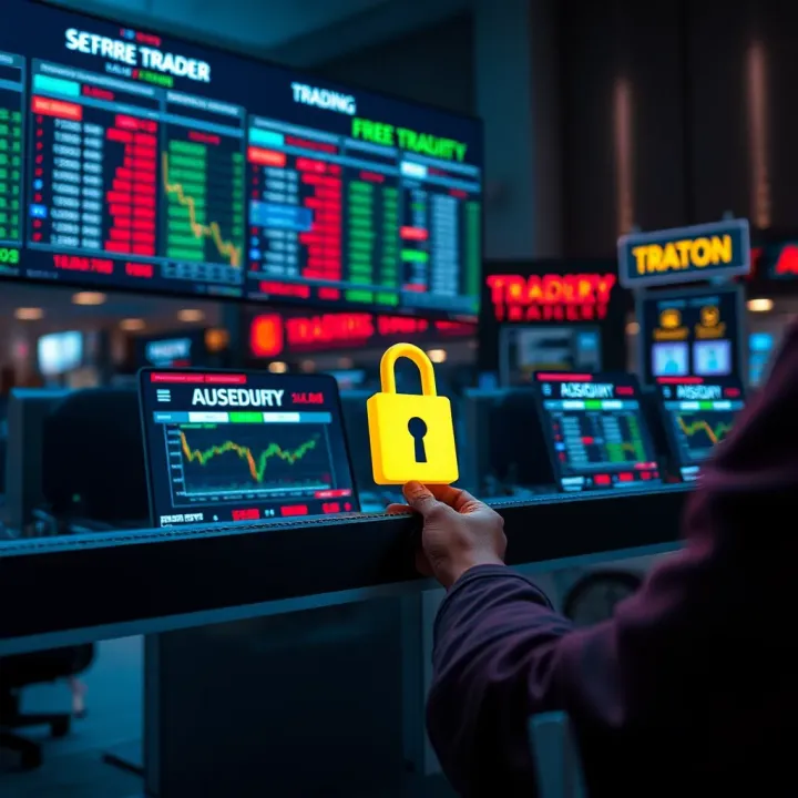 Safe Trading Platforms and Compliance for RBI Registered Forex Brokers Visual representation of secure foreign exchange trading platforms with compliance and safety features