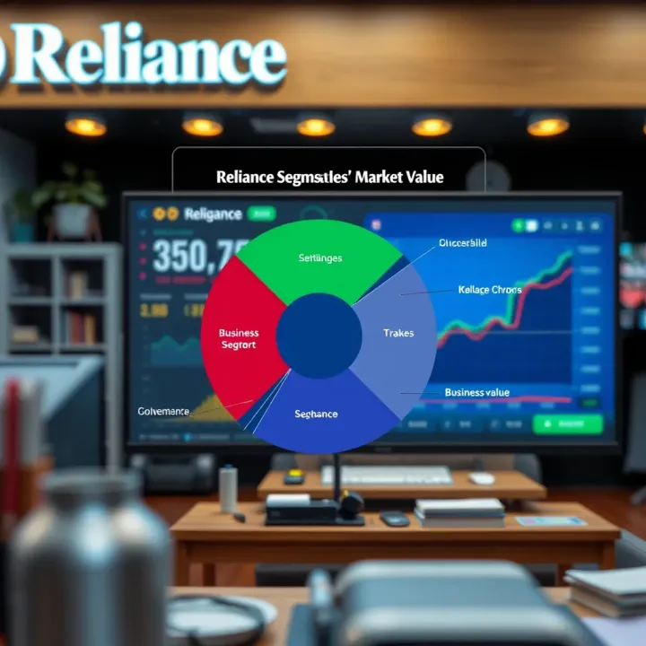 Impact of Business Segments on Reliance Industries' Market Value Visual representation of major business segments contributing to Reliance Industries' market value