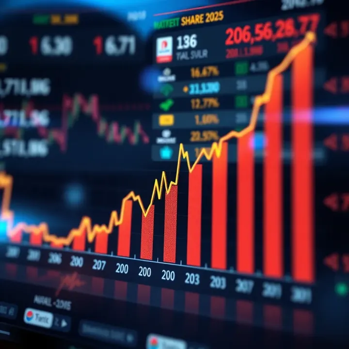 Graph illustrating the projected growth trajectory of Reliance Industries share price influenced by market trends and company performance