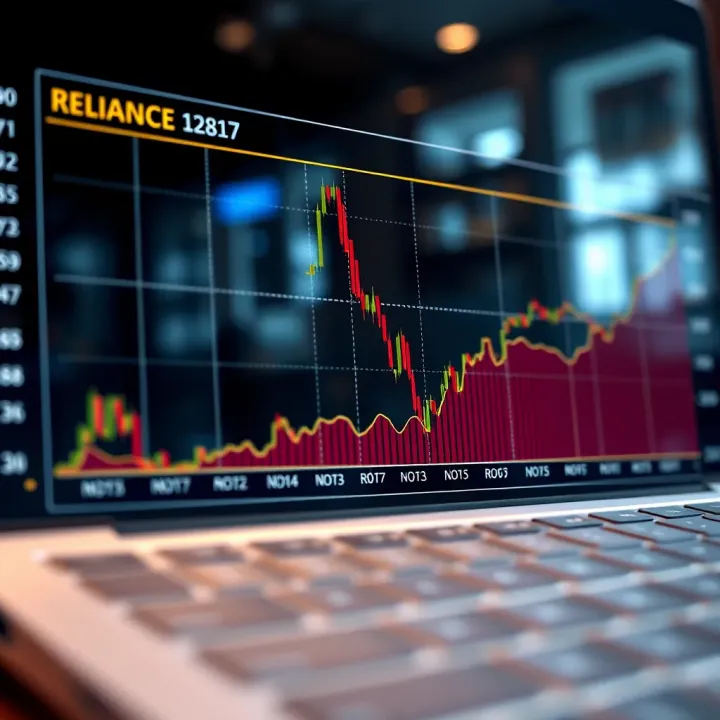 Graph showing stock price trends and market analysis for a conglomerate company