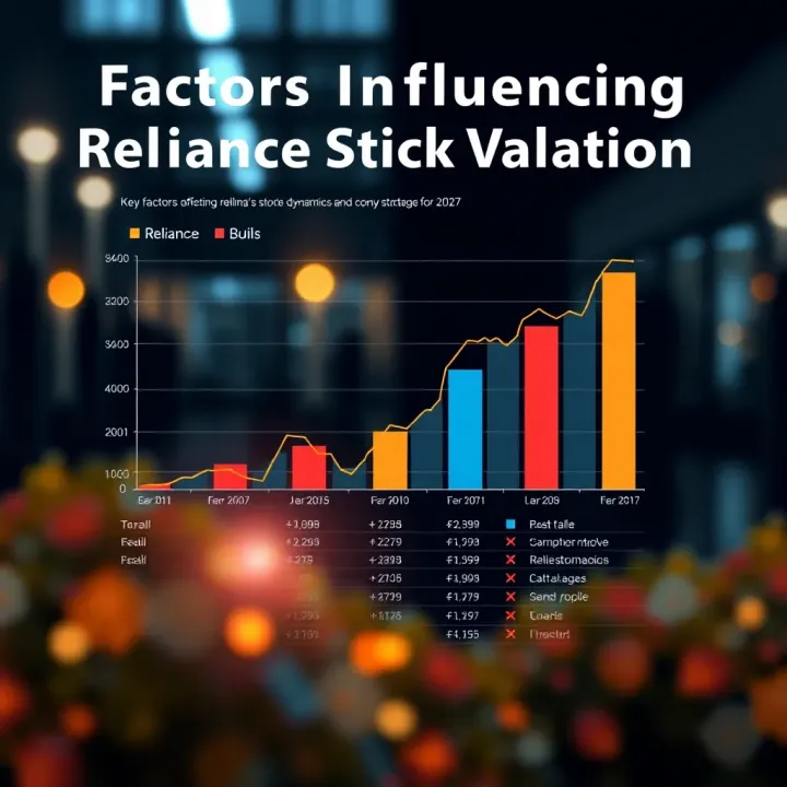 Chart illustrating key factors affecting Reliance's stock valuation including industry dynamics and company strategies