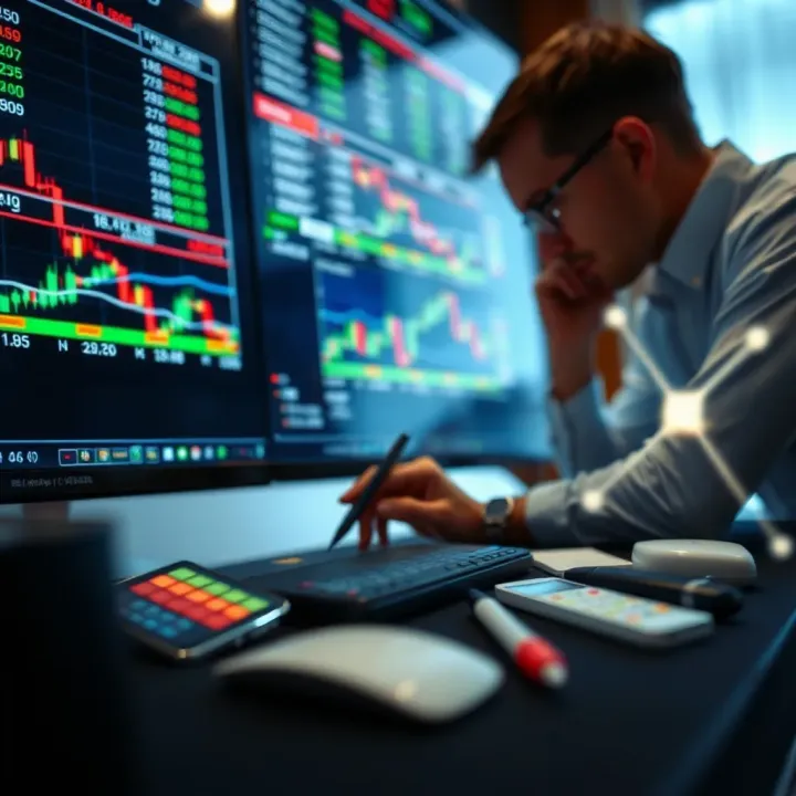 Innovative Trading Strategies Inspired by Richard Dennis Conceptual illustration of financial strategies and market analysis tools