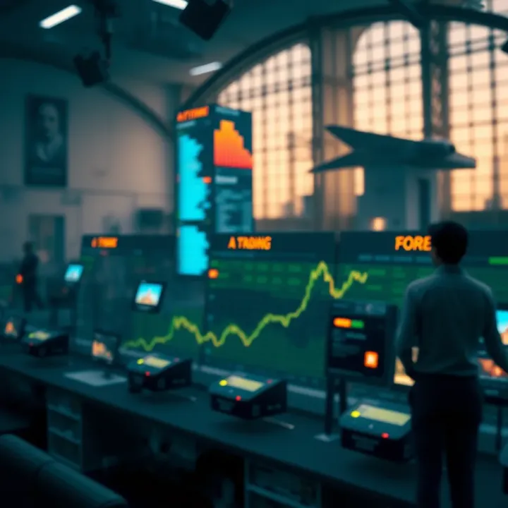 Business Growth and Market Influences on Reliance Industries Forecast Illustration of business growth elements and stock market indicators influencing Reliance Industries Limited future forecasts