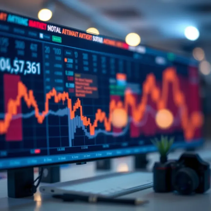 Graph showing foreign exchange and commodities market trends over time