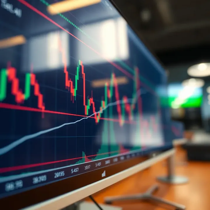Technical Analysis Tools for Crude Oil Price Prediction Technical analysis chart displaying trend lines and patterns used for forecasting crude oil price changes